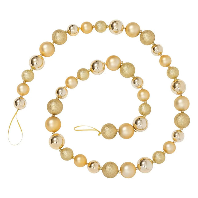 Guirnalda de bolas doradas de 2 m - 207430