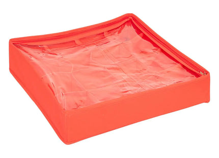Caja de almacenamiento para 16 bolas D.10cm poliéster rojo - 207457