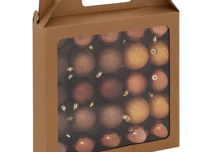 Bola navideña 6cm pack de 25 - de color bronce - 207469
