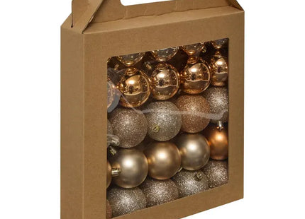 Bola navideña 6cm pack de 25 - color nude - 207470