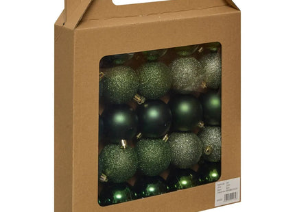 Set de 25 bolas D6cm de poliestireno reciclado color verde oliva - 207472