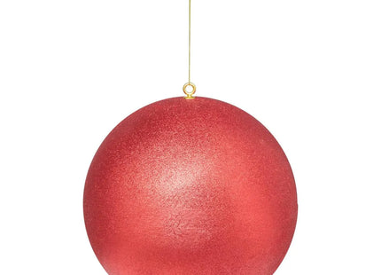 Bola XL purpurina rojo 40cm - 207587