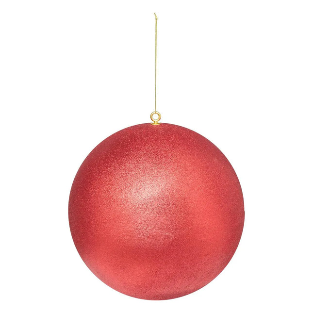 Bola XL purpurina rojo 40cm - 207587