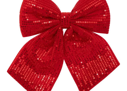 Lazo decorativo de lentejuelas 20x24cm rojo - 207602