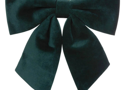 Lazo decorativo de terciopelo 35x40cm verde - 207611