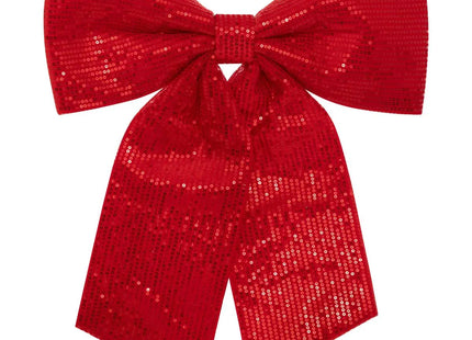 Lazo decorativo de lentejuelas 39x47cm rojo - 207620