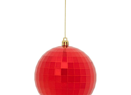 Bolas navideñas efecto espejo x14  rojo - 207623