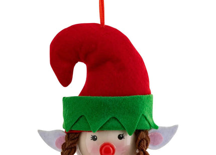 Bola de elfo niña de papel de 7,5 cm de diámetro - 207671