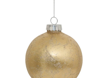 Bola navideña efecto metal D.15cm dorada - 207704