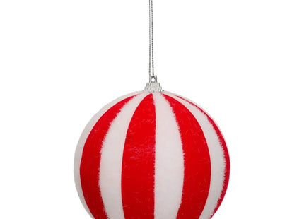 Bola rayas rojo/blanco x22 - 207709