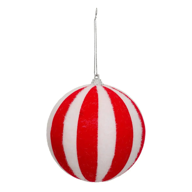 Bola rayas rojo/blanco x22 - 207709