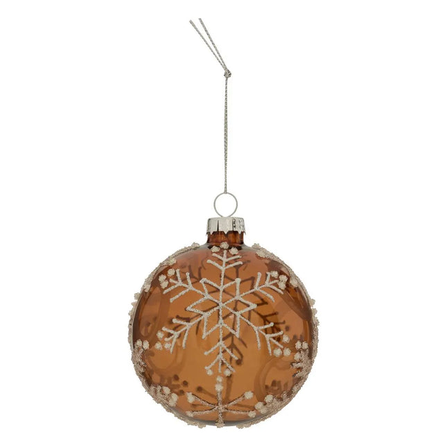 Bola navideña de vidrio 8cm - 207771