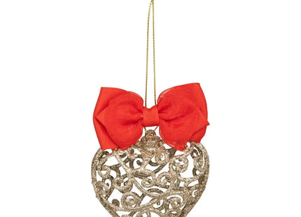 Deco navideña NUDO DE CORAZÓN ORO 11CM - 207816