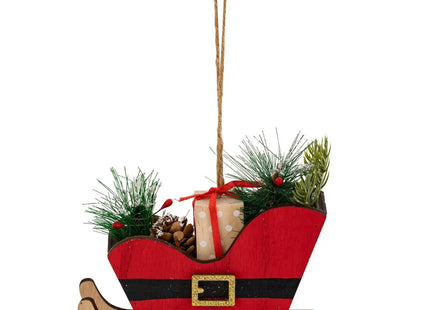 Tren madera rojo 12cm - 207839