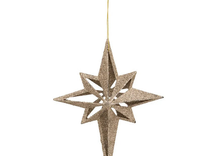 Deco navideña Estrella norte bronce  A21cm - 207923