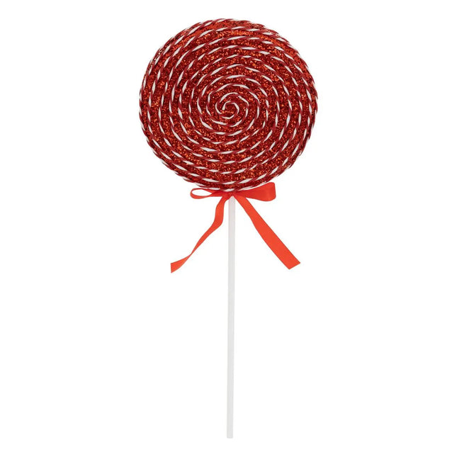 Figura de paleta de poliestireno D19cm x A50cm roja - 207929