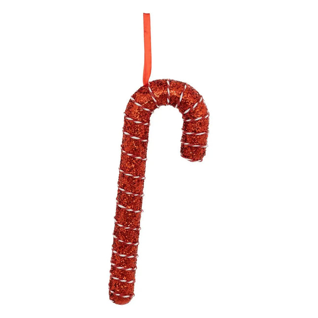 Bastón azúcar rojo 34cm - 207937