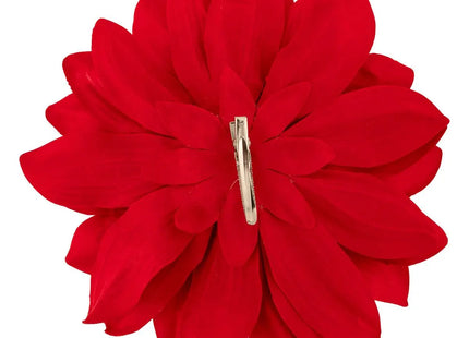 Dalia terciopelo sujeto D.20cm rojo - 207968