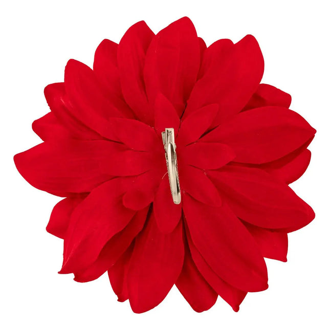Dalia terciopelo sujeto D.20cm rojo - 207968