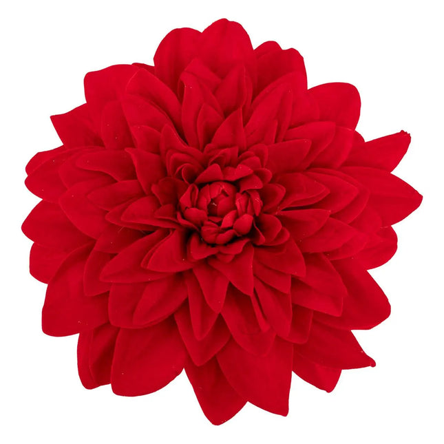 Dalia terciopelo sujeto D.20cm rojo - 207968