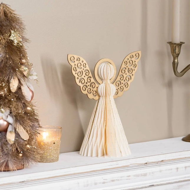 ÁNGEL DE PAPEL CRUDO A25cm - 208110