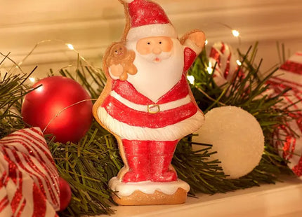 Papá Noel de resina, Altura 17,5 cm - 2 modelos - 208208