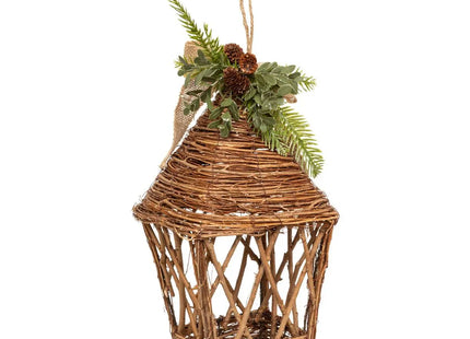 Linterna navideña ramas natural A37cm - 208223