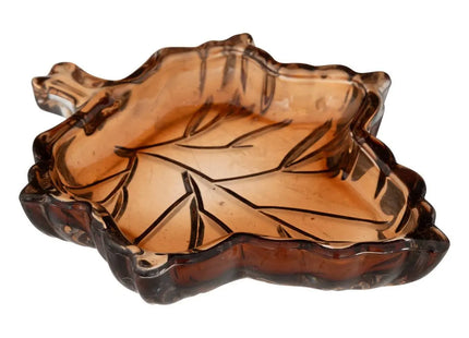 PLATO VIDRIO OJA L14cm - 208267