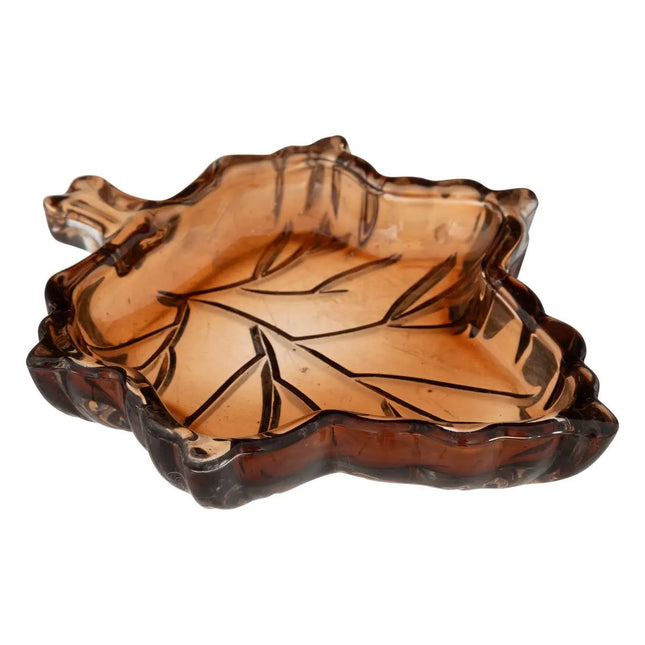 PLATO VIDRIO OJA L14cm - 208267