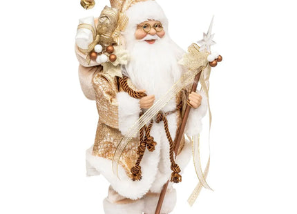 Papá Noel dorado A30cm - 208375