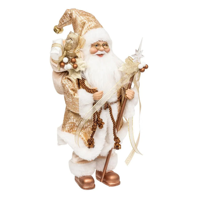 Papá Noel dorado A30cm - 208375