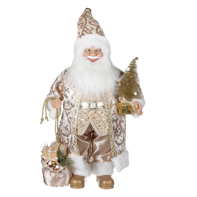 Papá Noel dorado 45cm - 208376