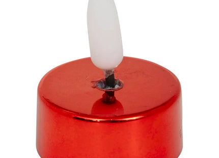 Velas LED Tilia x8 rojo - 208425A