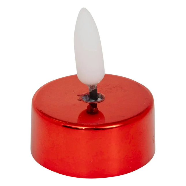 Velas LED Tilia x8 rojo - 208425A