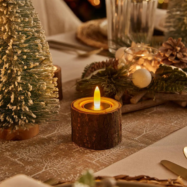 Velas LED Tilia x8 dorado - 208425B