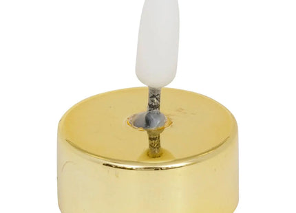 Velas LED Tilia x8 dorado - 208425B