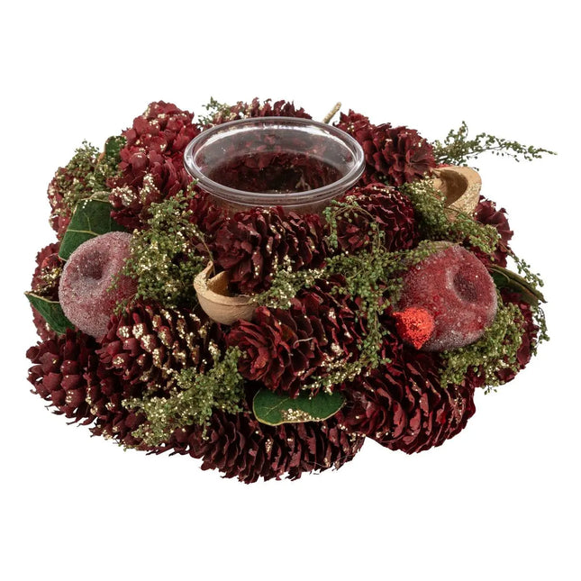 Portavelas de té de manzana roja natural  - 208432