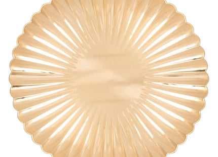 Plato de presentación de concha D33cm dorado - 208445B