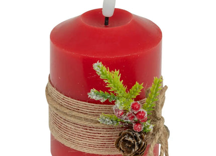 VELA  LED A10cm rojo - 208453A