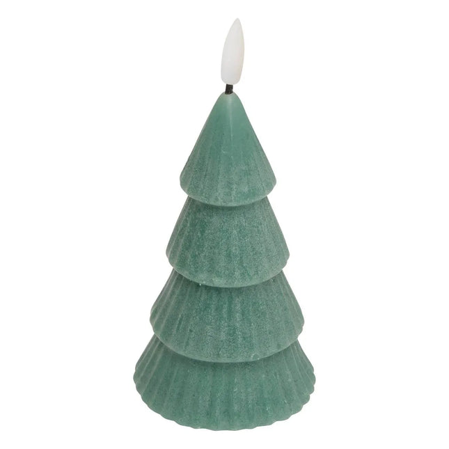 Vela LED en forma de abeto, A13cm verde - 208455B