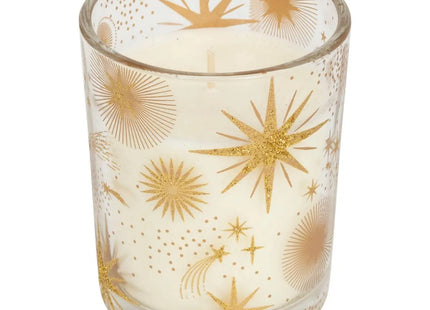 Vela perfumada pote de vidrio Estrella dorada  210 gr - 208496