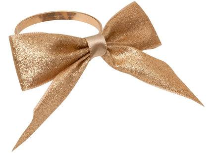 Juego de 2 servilleteros con nudo dorado - 208507