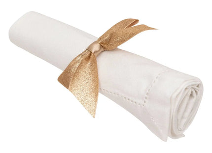 Juego de 2 servilleteros con nudo dorado - 208507