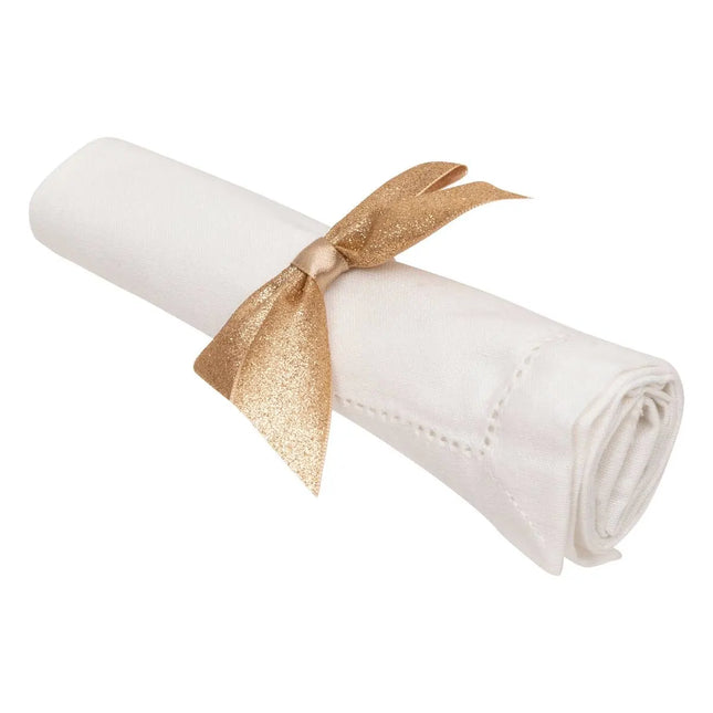 Juego de 2 servilleteros con nudo dorado - 208507