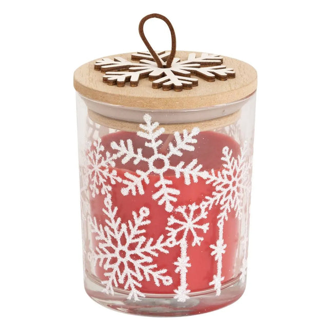 Vela perfumada "Escama" rojo 120 gr - 208531