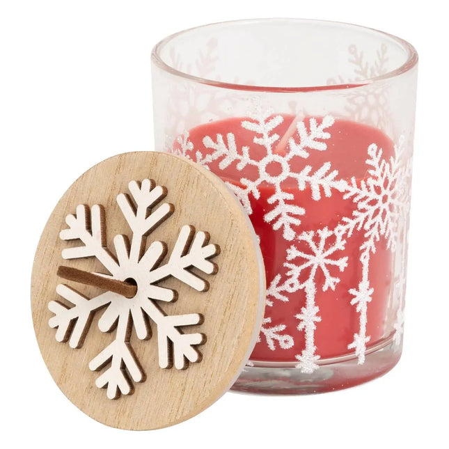 Vela perfumada "Escama" rojo 120 gr - 208531