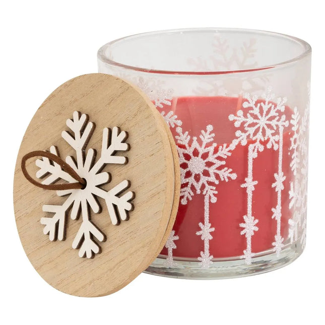 Vela perfumada "Escamas" rojo 280gr - 208532