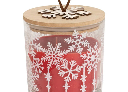 Vela perfumada "Escamas" rojo 280gr - 208532