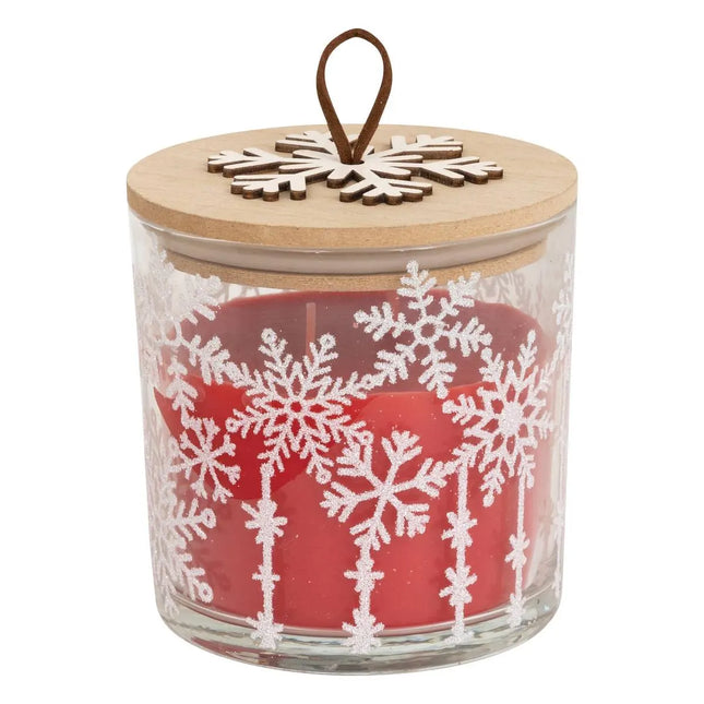 Vela perfumada "Escamas" rojo 280gr - 208532