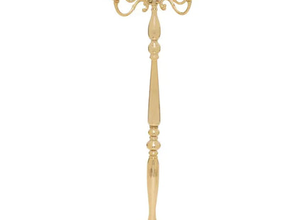 Candelero araña de 5 luces, 100 cm de alto, metal dorado - 208556
